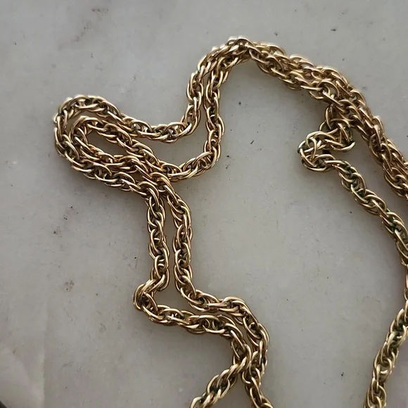 AJG 20-12K CO Gold Rope Chain Necklace 27 Inches - Picture 4 of 12